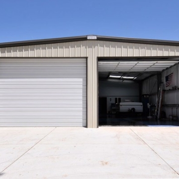 Nhà Garage xe bằng thép tiền chế 