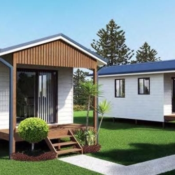 Mẫu nhà lắp ghép homestay hình chữ nhật