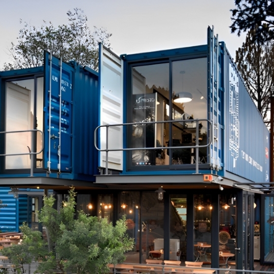 Văn phòng lắp ghép container đơn giản