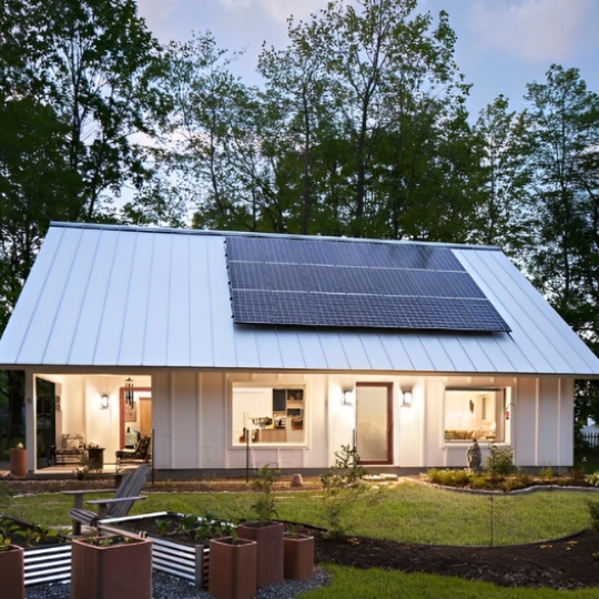 Nhà bungalow lắp ghép mái bằng